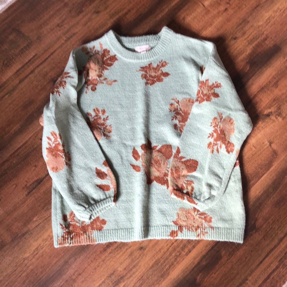 Balloon sleeve sweater